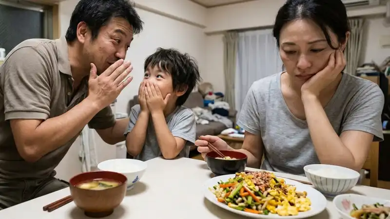 夫と子供の態度に問題あり？文句言うなら自分で作れ！
